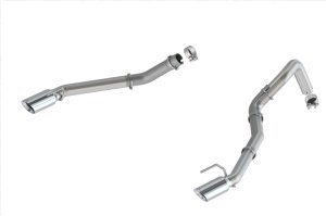 Ford Ranger Raptor Performance Exhaust - Rear - Ford Racing - Cat-Back, Dual Rear Exit, Black-Chrome Dual Wall Tips - `24-`26